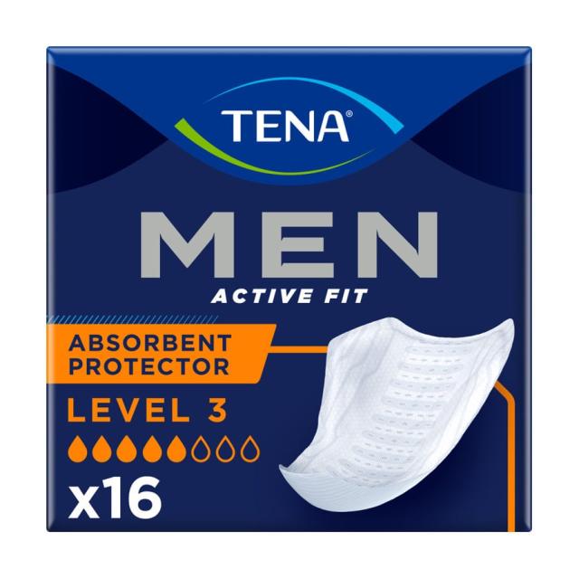 foto урологічні прокладки чоловічі tena men level 3, 16 шт