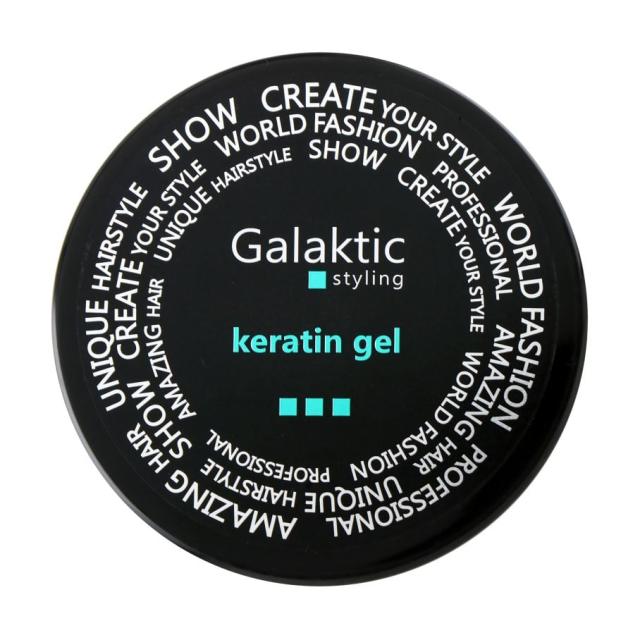 foto гель для укладання волосся profis cosmetics galaktic keratin gel з кератином, 150 мл