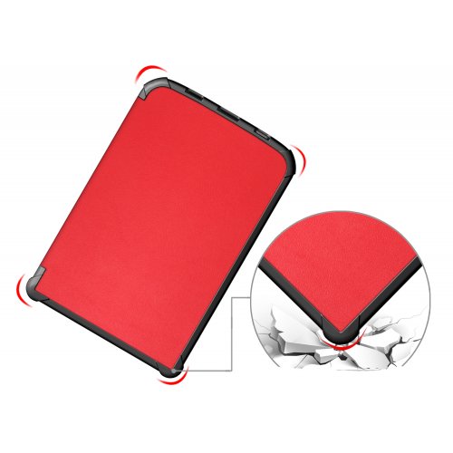 foto "чохол becover smart case для pocketbook 6"" 606/616/617/627/628/632 touch hd 3/632 plus/632 aqua/633 (707155) red"