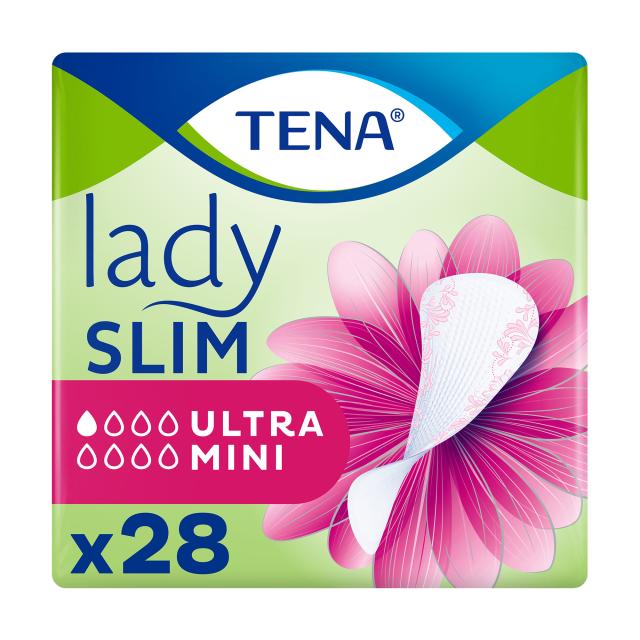 foto урологічні прокладки жіночі tena lady slim ultra mini, 28 шт