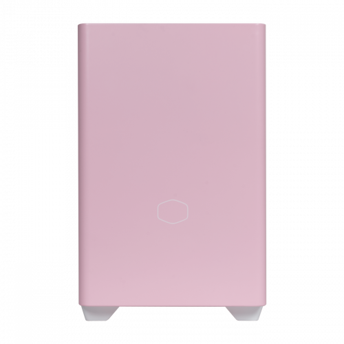 foto корпус cooler master masterbox nr200p color tempered glass без бж (mcb-nr200p-qcnn-s00) flamingo pink