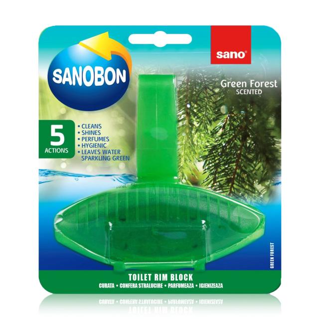 foto блок для очищення для унітаза sano лісний, 55 г