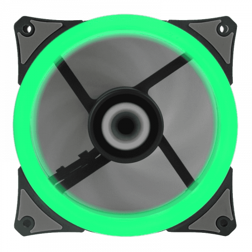 foto кулер для корпусу gamemax ringforce green led (gmx-rf12-g)