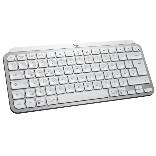 foto клавіатура logitech mx keys mini wireless illuminated (920-010499) pale grey