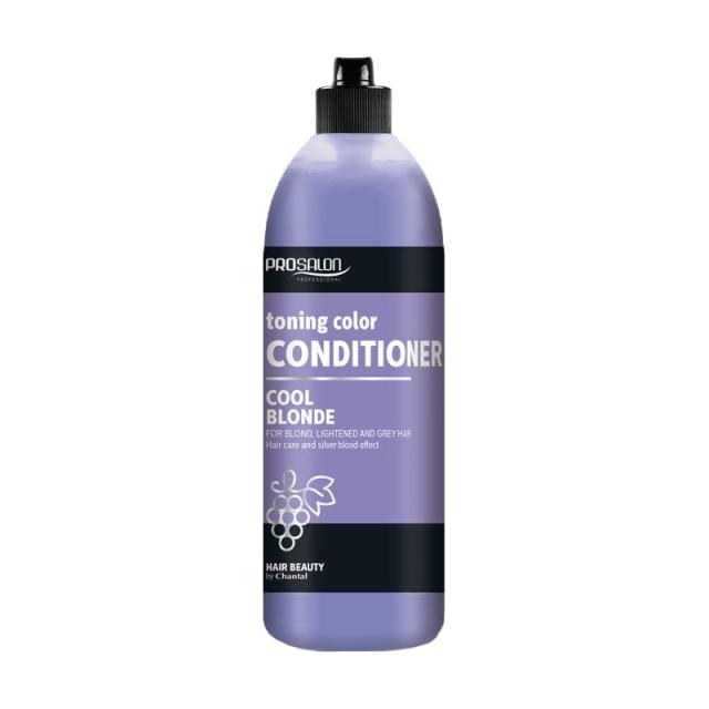 foto відновлювальний кондиціонер prosalon professional hair care conditioner для світлого, освітленого і сивого волосся, 500 г