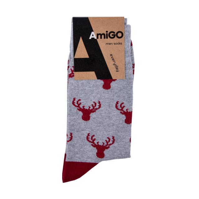 foto шкарпетки чоловічі amigo з оленями, розмір 27