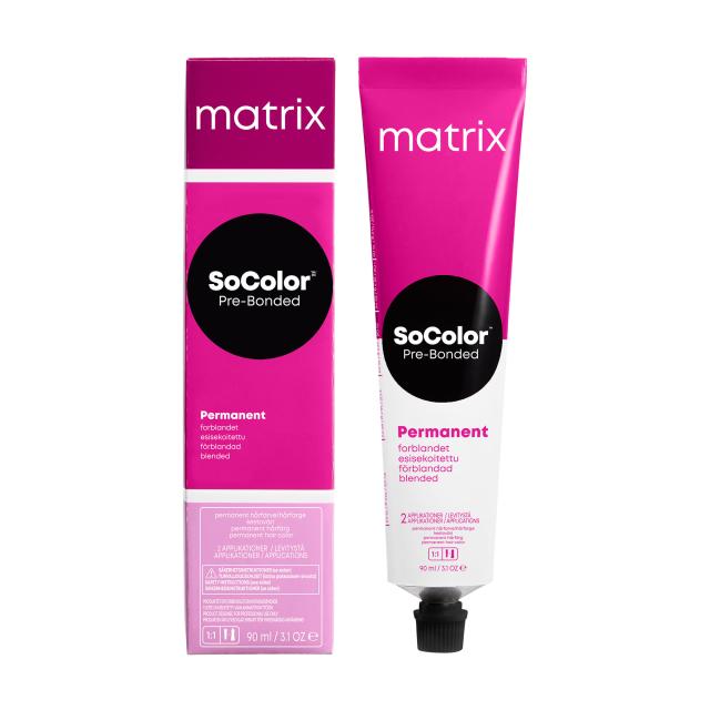 foto cтійка крем-фарба для волосся matrix soсolor beauty (pre-bonded permanent) 6nw, 90 мл