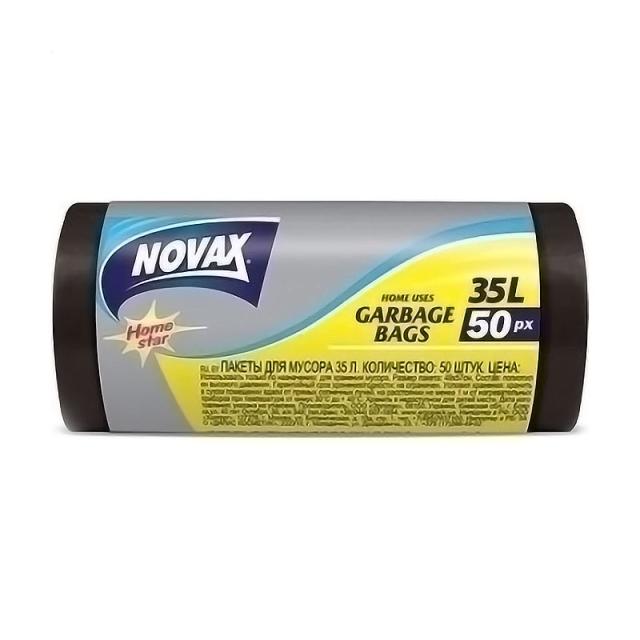 foto пакети для сміття novax 35 л, 50 шт