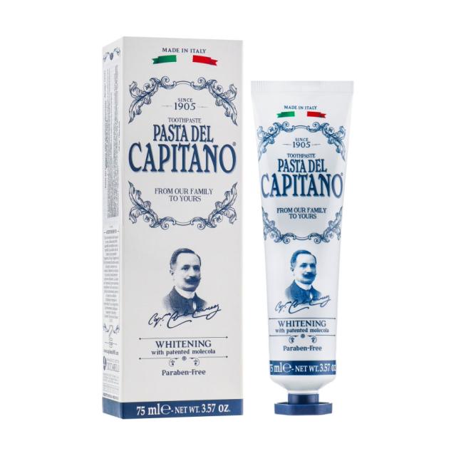 foto відбілювальна зубна паста pasta del capitano whitening 1905, 75 мл
