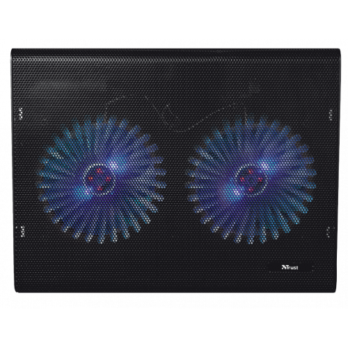foto підставка для ноутбука trust azul laptop cooling stand with dual fans (20104) black