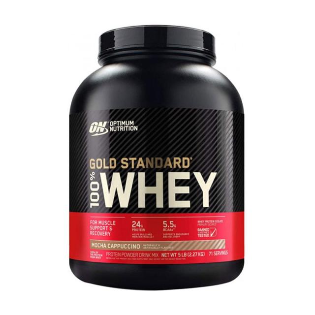 foto харчова добавка протеїн optimum nutrition 100% whey gold standard мокко капучино, 2.27 кг