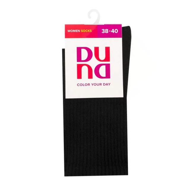 foto шкарпетки жіночі duna 3341 високі, чорні, розмір 23-25