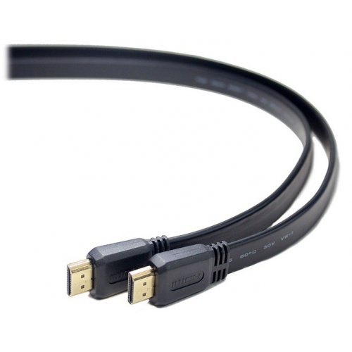foto кабель cablexpert hdmi-hdmi 1m v2.0 slim (cc-hdmi4f-1m) black