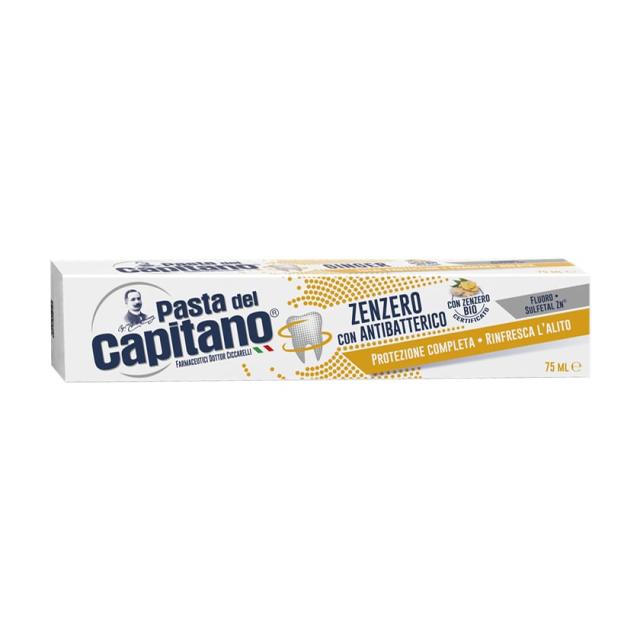foto антибактеріальна зубна паста pasta del capitano ginger з імбирем, 75 мл