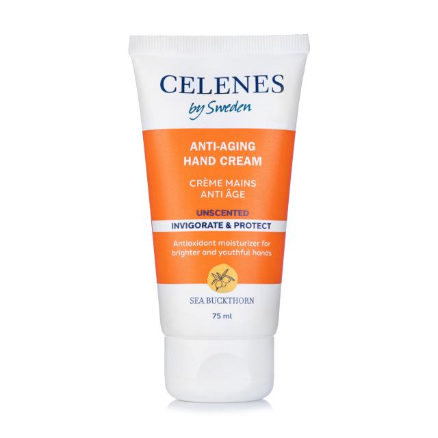 foto антивіковий крем для рук celenes sea buckthorn antiaging hand cream-unscented, 75 мл