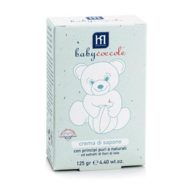 foto дитяче крем-мило babycoccole cream of soft solid, 0+, 125 г
