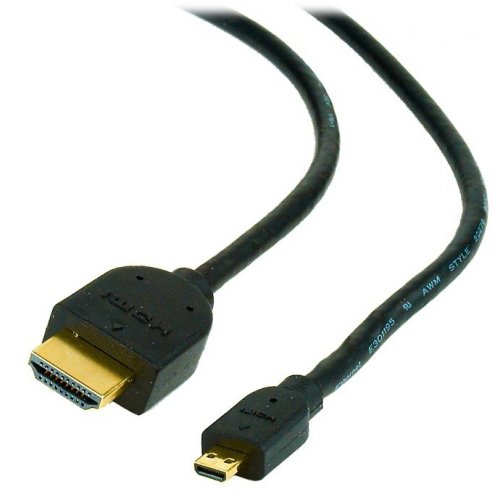 foto кабель cablexpert hdmi-microhdmi 4.5m v2.0 (cc-hdmid-15) black