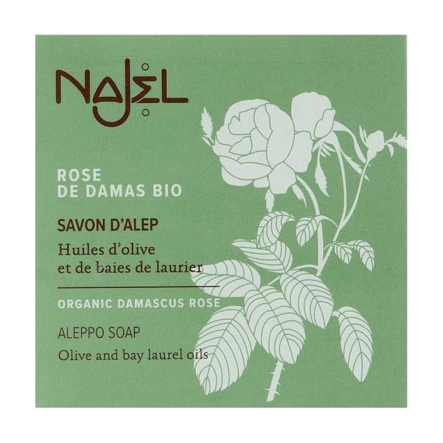 foto алеппське мило najel aleppo soap organic damascus rose з органічною дамаською трояндою, 100 г