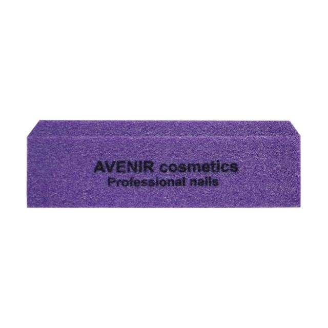 foto баф avenir cosmetics professional 100/100 грит фіолетовий