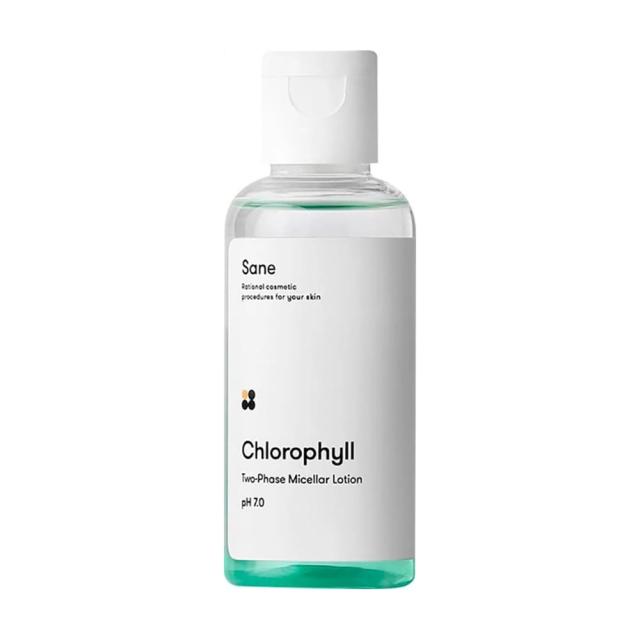 foto двофазна міцелярна вода sane chlorophyll two-phase micellar lotion, 50 мл
