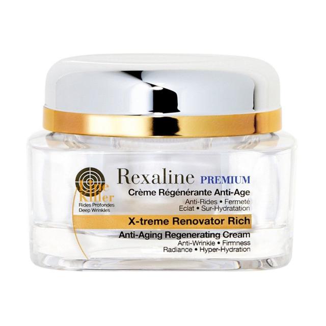 foto антивіковий відновлювальний крем для обличчя rexaline line killer x-treme renovator rich cream для дуже сухої шкіри, 50 мл