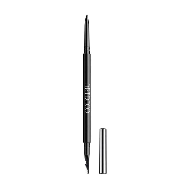 foto водостійкий олівець для брів з щіточкою artdeco ultra fine brow liner 11 coal, 0.9 г