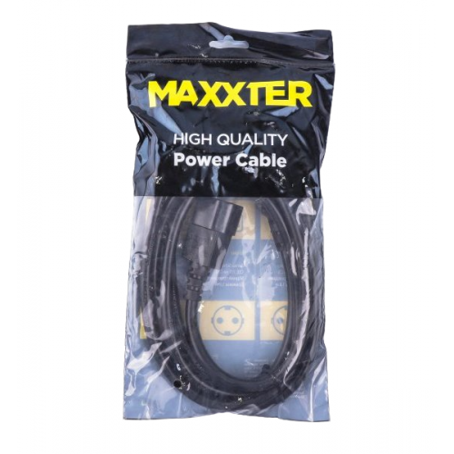 foto кабель живлення maxxter с13-с14 1.8m vde 1.5mm 3pin (cl-23-6)