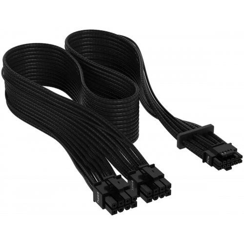 foto кабель-перехідник corsair premium individually sleeved 12+4pin pcie gen 5 12vhpwr 600w type 4 (cp-8920331) black