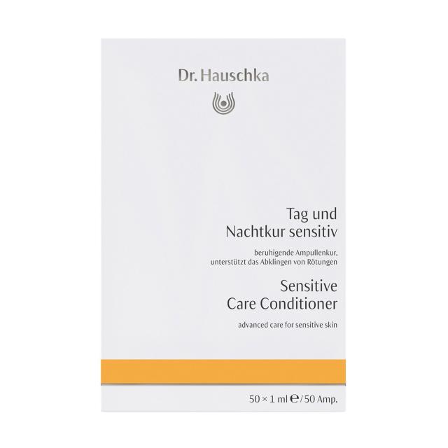foto відновлювальні ампули для чутливої шкіри обличчя dr. hauschka sensitive care conditioner, 50*1 мл