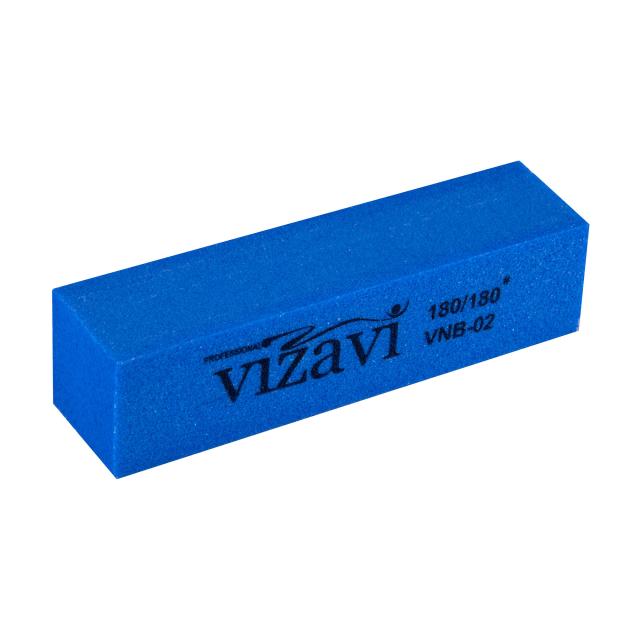 foto баф для нігтів vizavi professional vnb-02 180/180 гритів, синій