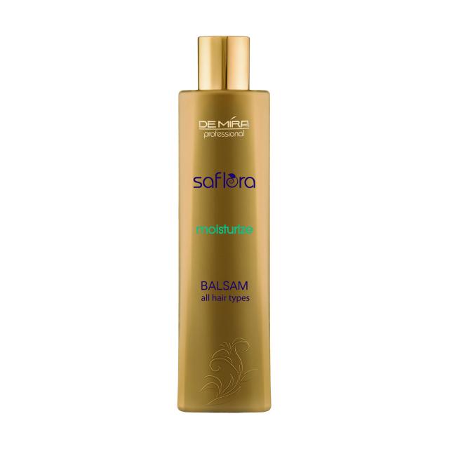 foto зволожувальний бальзам demira professional saflora moisturize balsam для всіх типів волосся, 300 мл