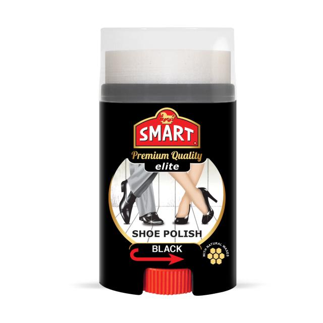 foto крем для взуття smart elite cream shoe polish black для гладкої шкіри, 60 мл