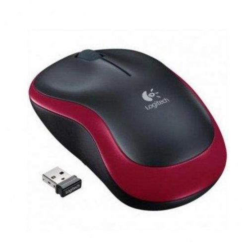foto мишка logitech wireless mouse m185 red