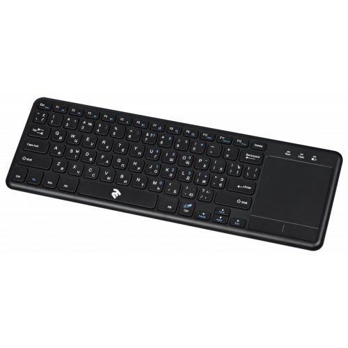 foto клавіатура 2e touch keyboard kt100 wl (2e-kt100wb) black