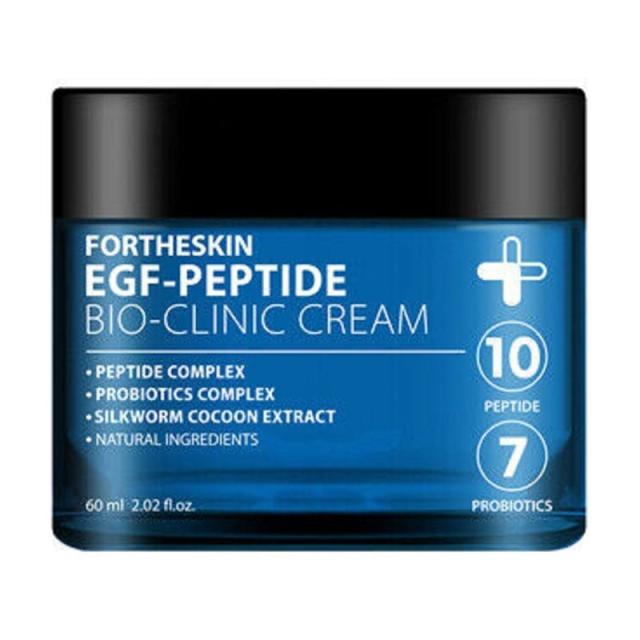 foto антивіковий крем для обличчя fortheskin egf-peptide bio-clinic cream, 60 мл